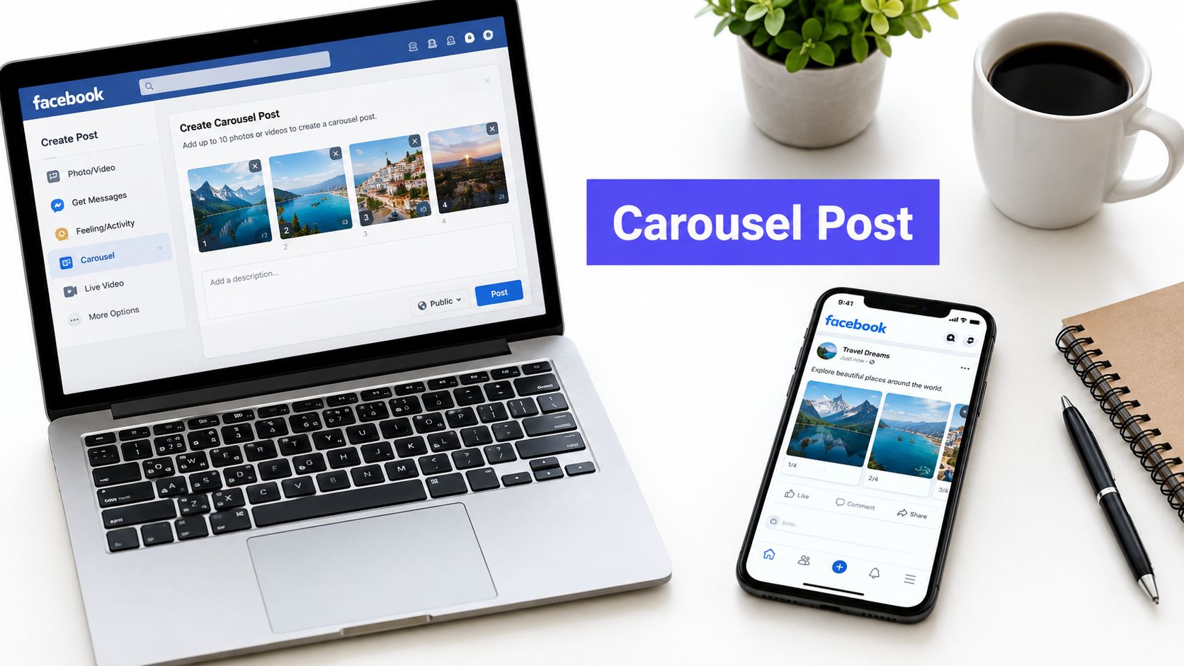 How to Create a Carousel Post on Facebook: A 2026 Guide