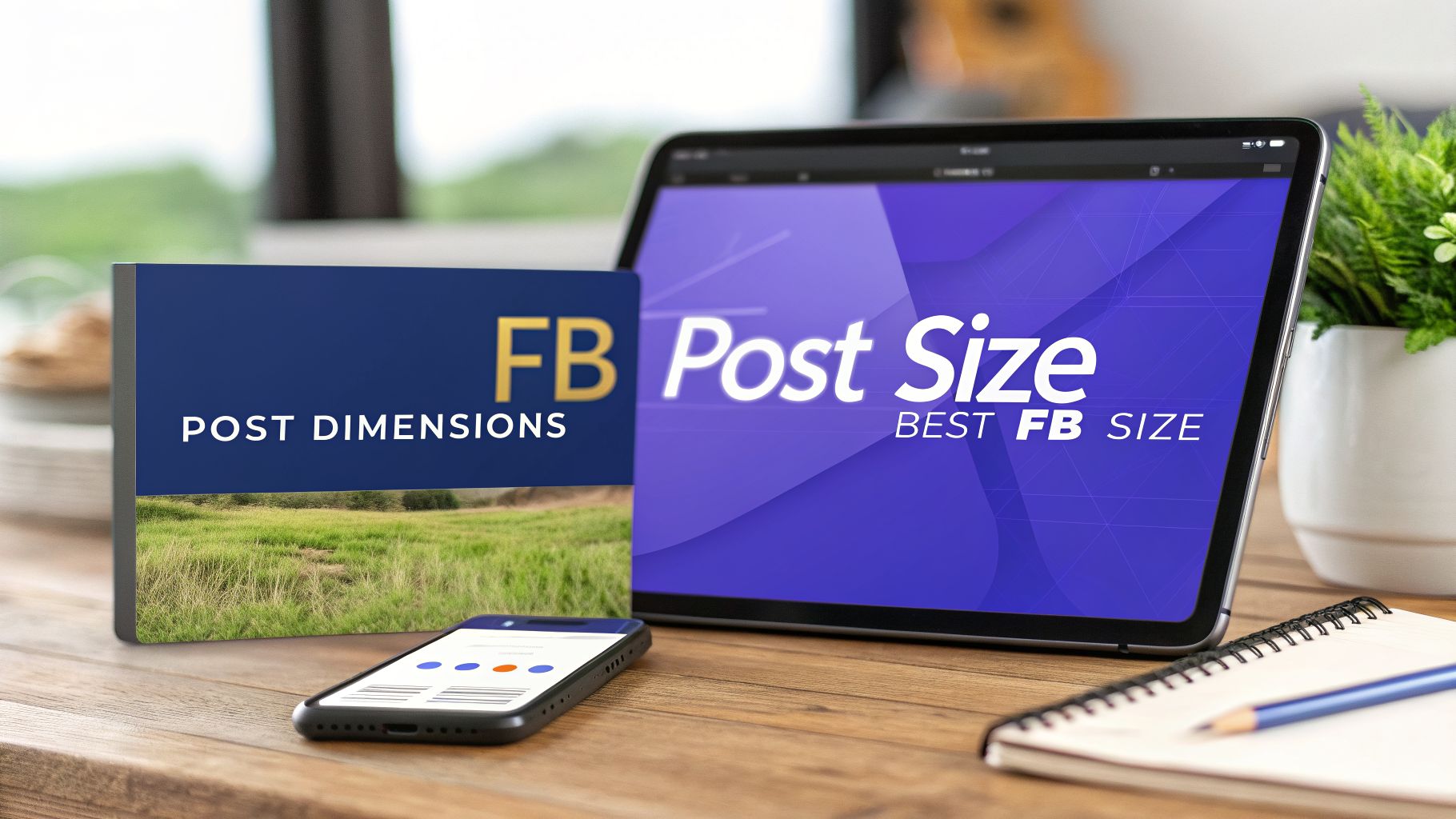 The Best Size for FB Post A 2026 Guide for Marketers