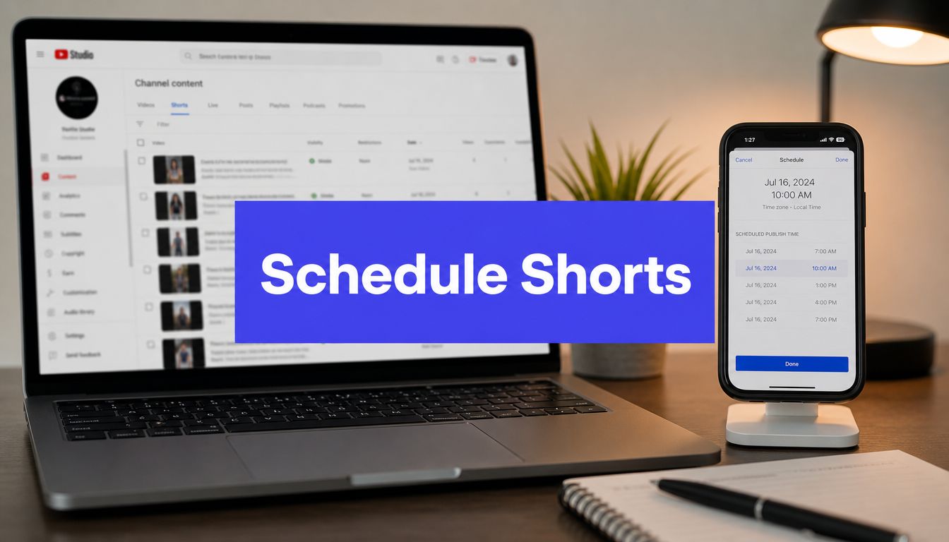 How to Schedule YouTube Shorts: A 2026 Guide for Growth