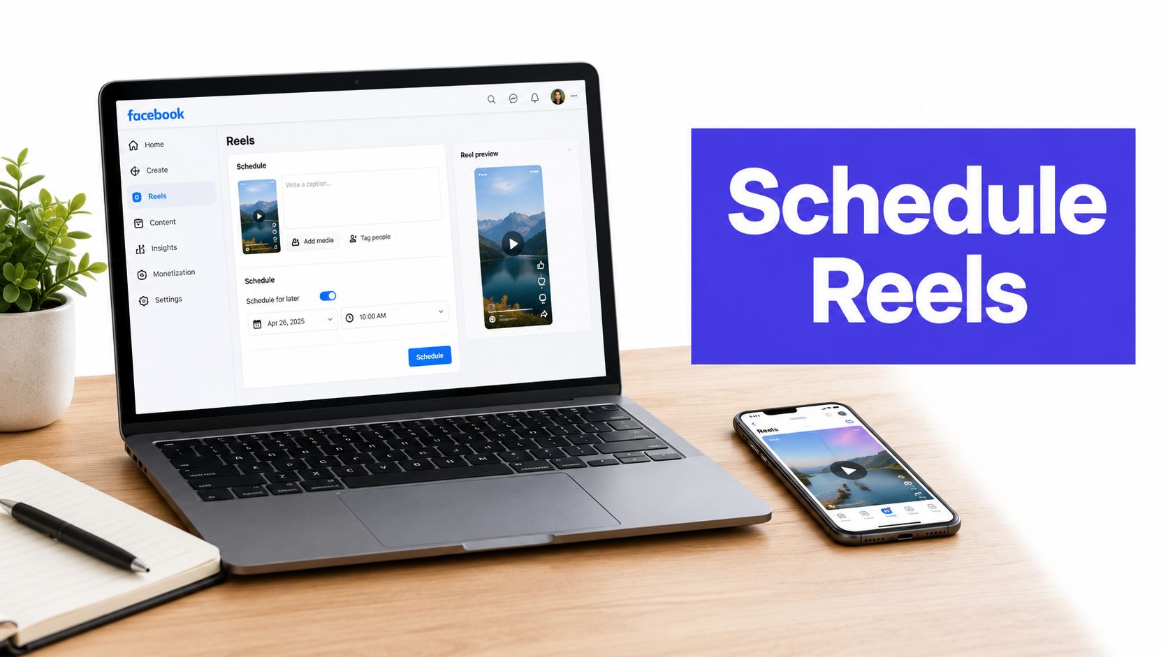 How to Schedule Reels on Facebook (2026 Guide)